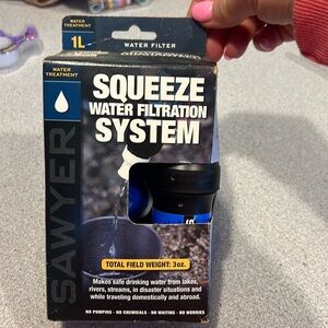 Portable water filtration system, make safe drinking water,  lakes, rivers